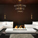 Banderia LED 43.75 inch Bronze and Gold Chandelier Ceiling Light