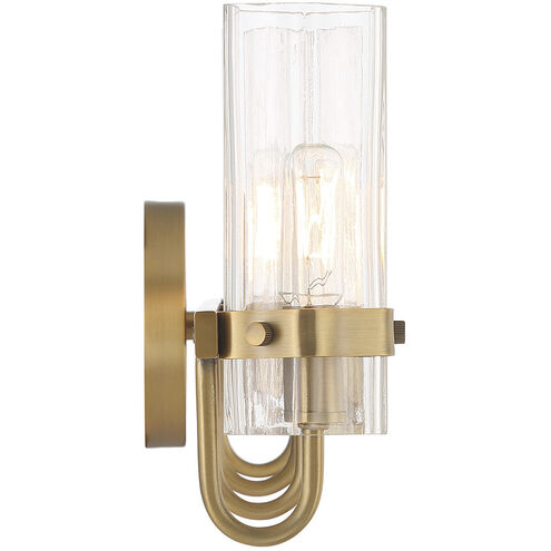 Brook 4 Light 31 inch Gold Vanity Light Wall Light