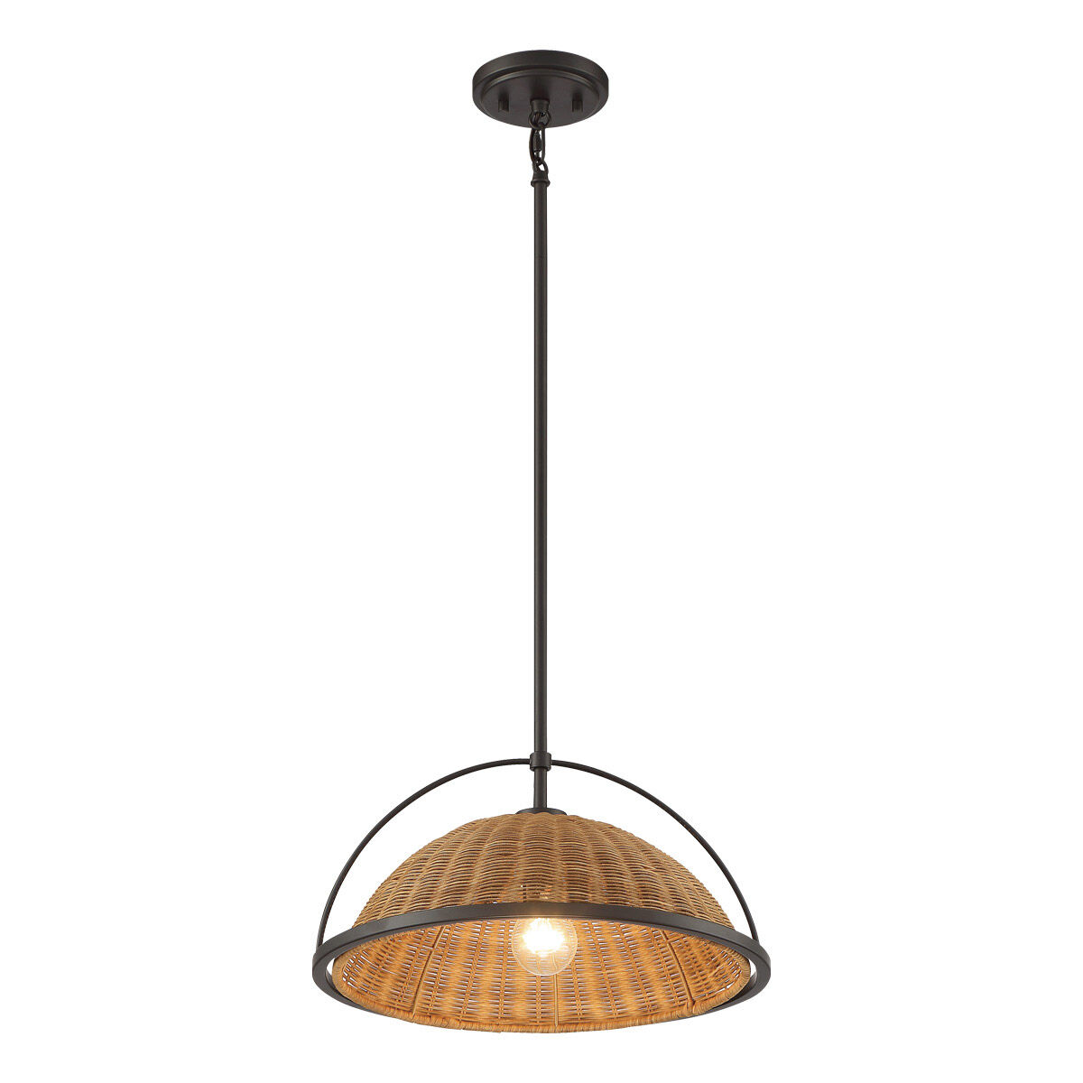 Celeste 1 Light 16 inch Chrome Semi-Flush Mount Ceiling Light