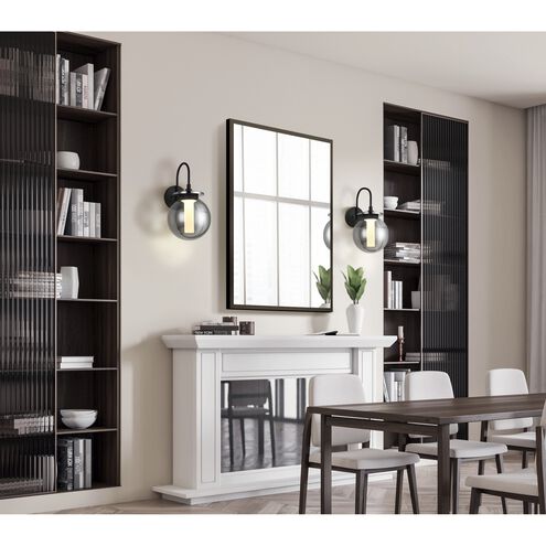 Caswell 1 Light 18.25 inch Black Outdoor Wall Lantern