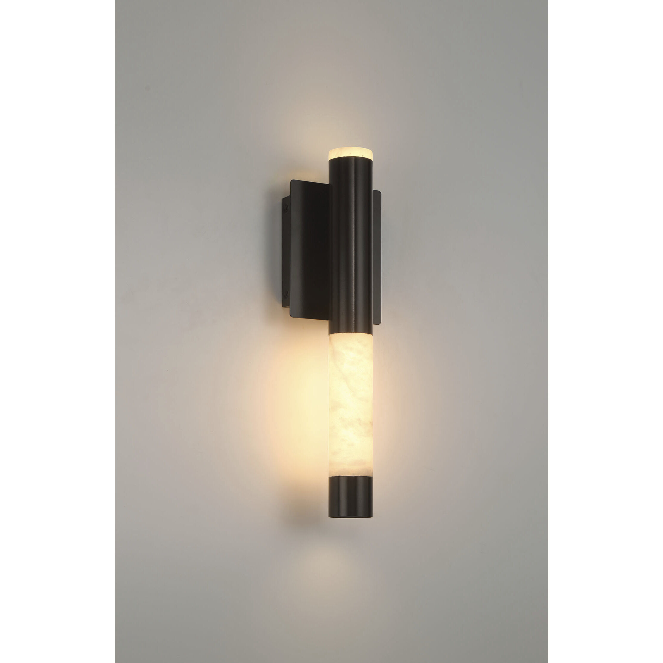 Ronda LED 16.25 inch Matte Black Outdoor Wall Sconce
