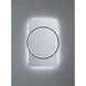 Trails 36 X 24 inch Matte Black LED Mirror