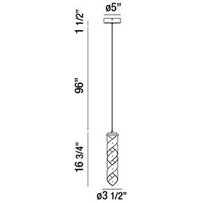 Banderia LED 3.5 inch Bronze and Gold Pendant Ceiling Light
