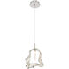 Norah 1 Light 5.5 inch Polished Nickel Standard Pendant Ceiling Light in Amber