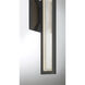 Aelin LED 18 inch Matte Black Outdoor Wall Sconce