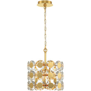 Perrene 3 Light 12 inch Gold Chandelier Ceiling Light