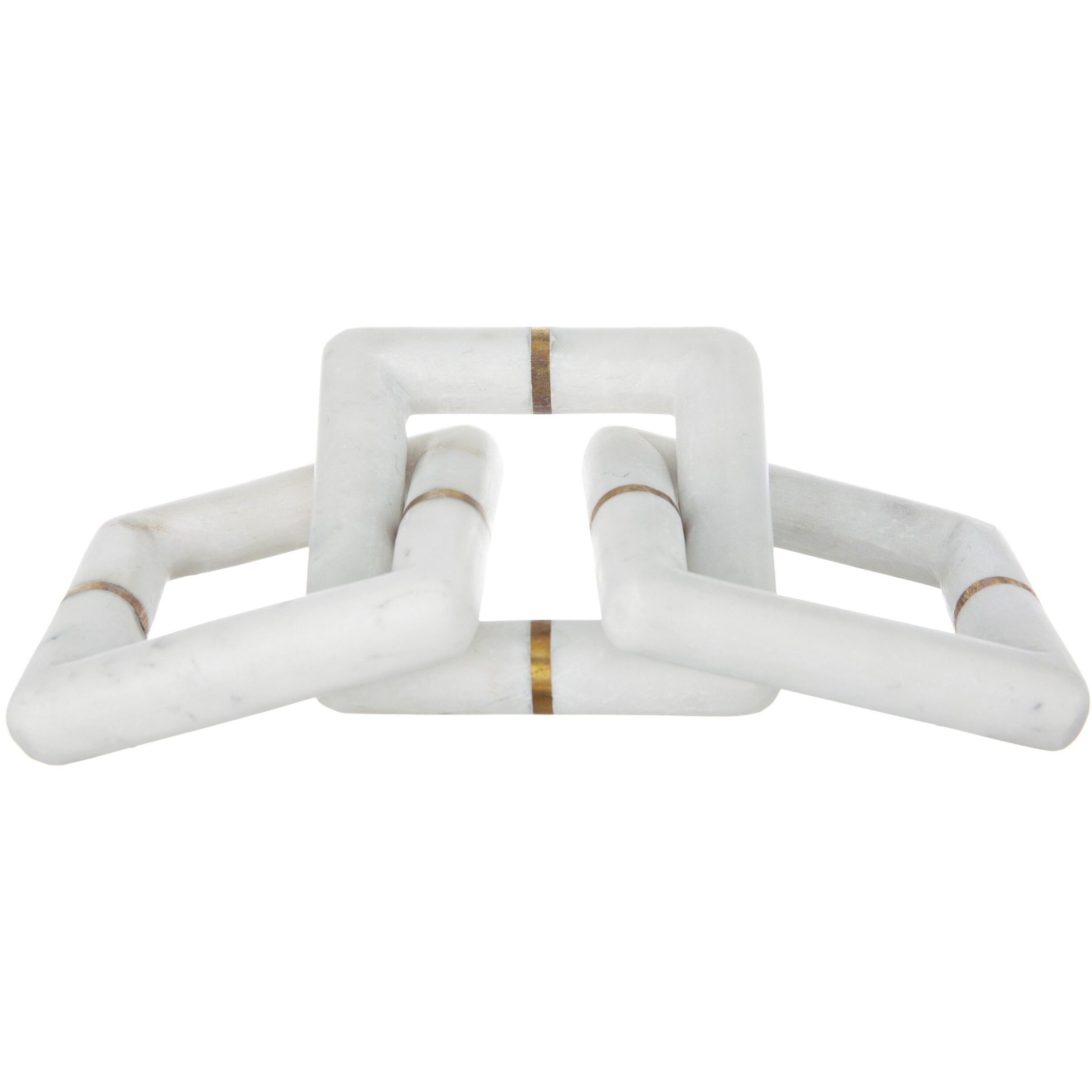 Anita White/Gold Marble Chain