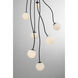 Athena LED 28 inch Matte Black Chandelier Ceiling Light