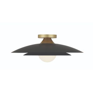 Welsh LED 18 inch Black Flush Mount Ceiling Light