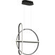 Berkley LED 6.75 inch Black Chandelier Ceiling Light