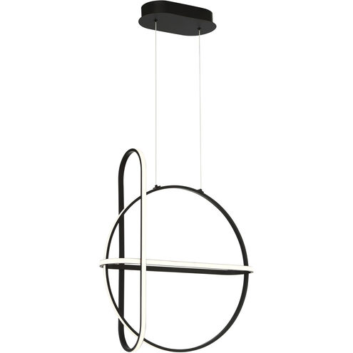 Berkley LED 6.75 inch Black Chandelier Ceiling Light
