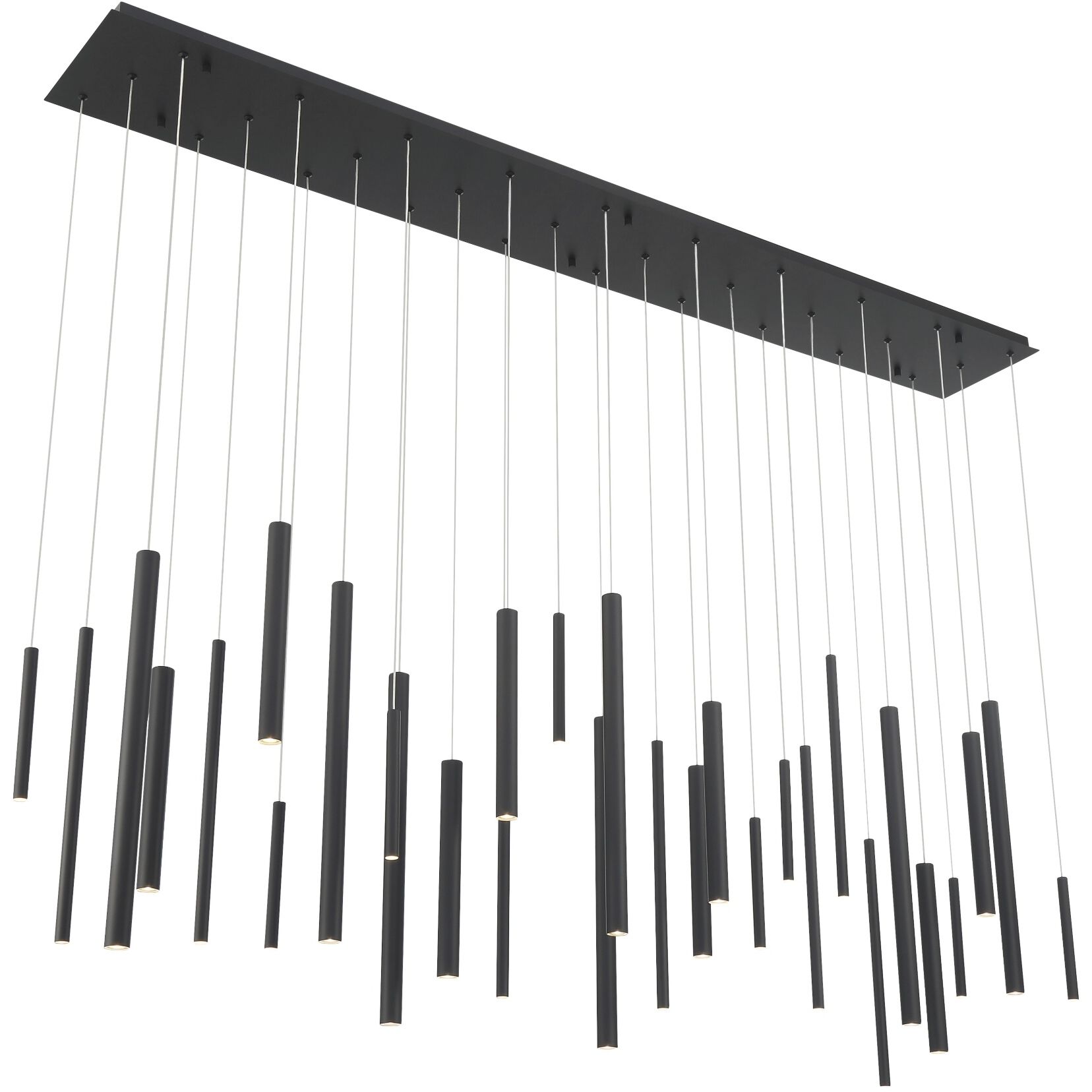 Santana LED 10 inch Black Chandelier Ceiling Light