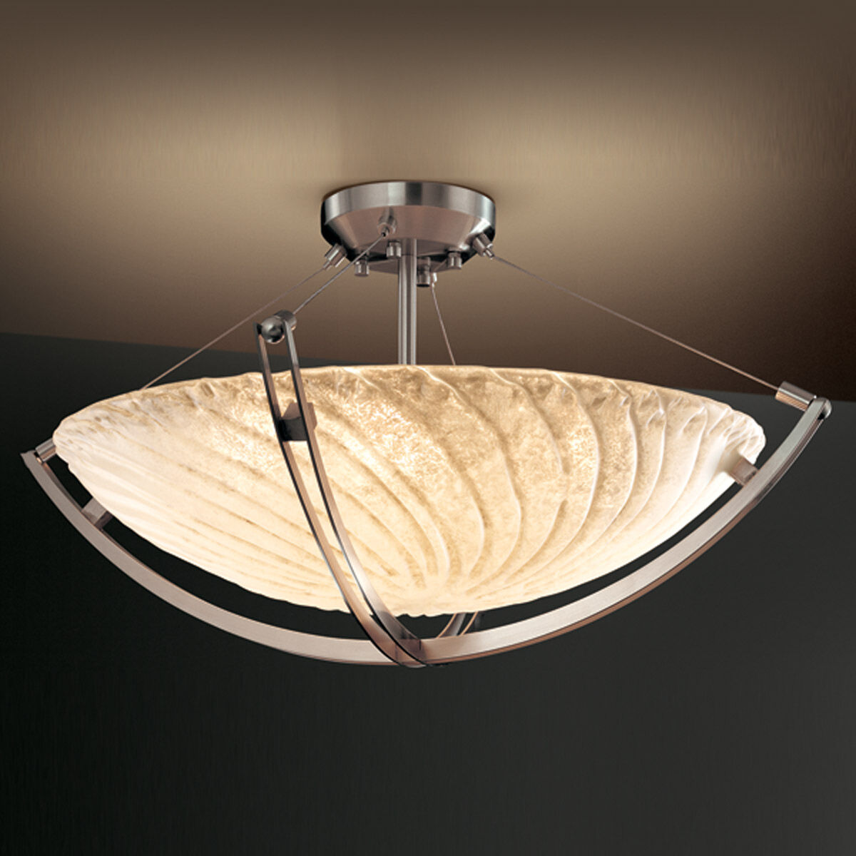 Veneto Luce 3 Light 22.00 inch Semi-Flush Mount