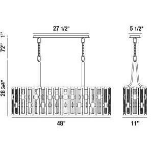 Viviana 9 Light 11 inch Chrome Chandelier Ceiling Light