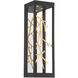 Aerie LED 20 inch Gold and Black Outdoor Wall Sconce