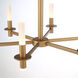 Torna LED 28 inch Coffee Gold Chandelier Ceiling Light