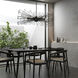 Dendelio 10 Light 24.5 inch Black Chandelier Ceiling Light
