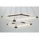 Neoness LED 34.25 inch Matte Black Grand Chandelier Ceiling Light in Clear
