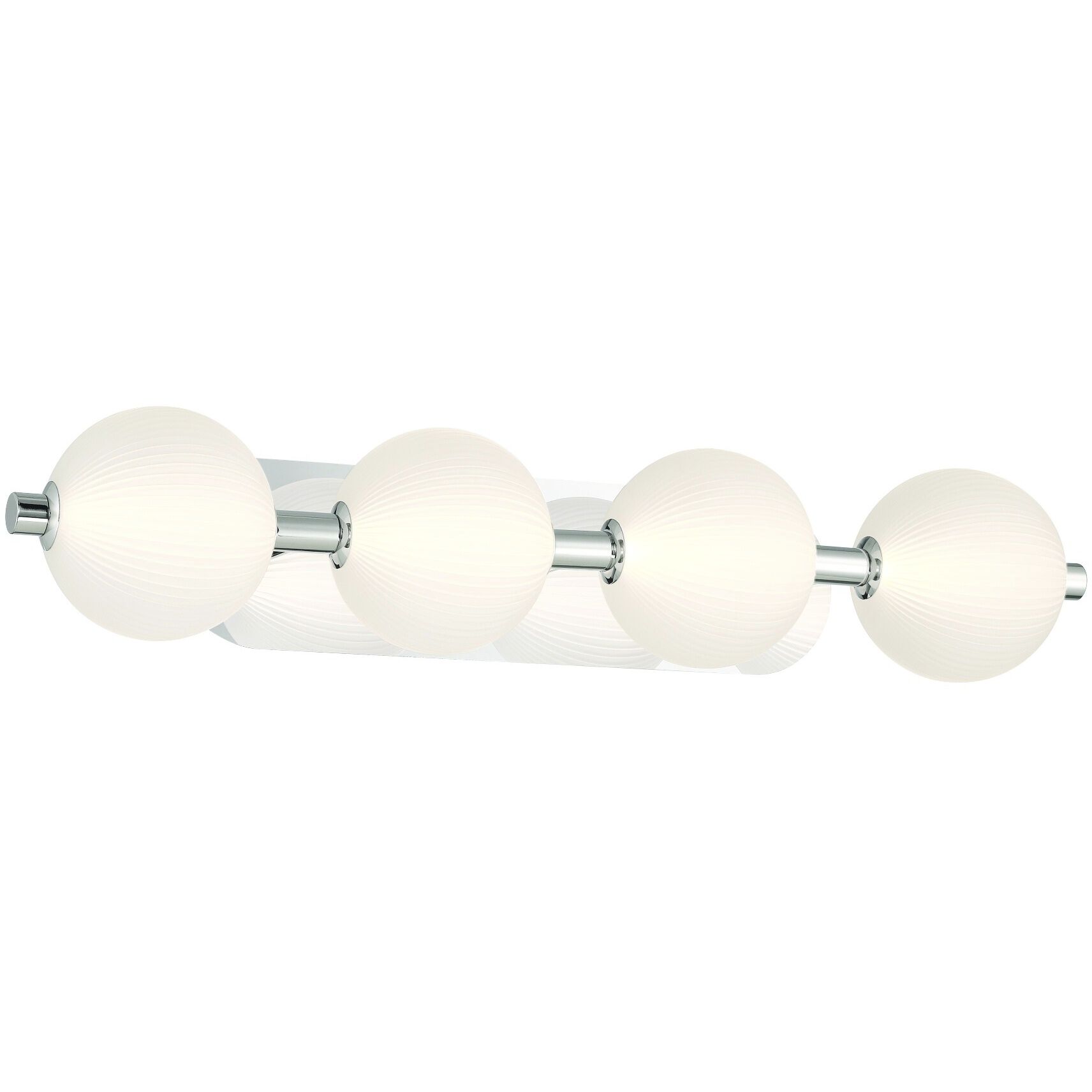 Palmas 4 Light 30 inch Polished Nickel Vanity Light Wall Light