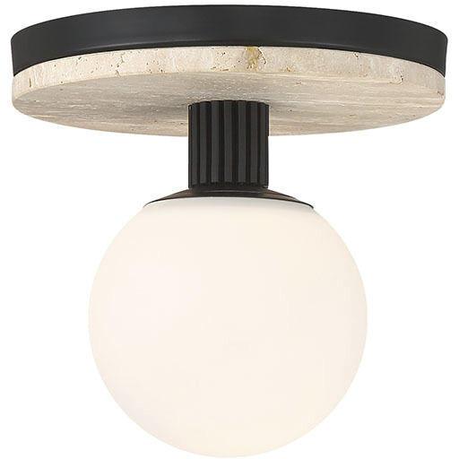 Carnagie LED 8 inch Matte Black Flush Mount Ceiling Light