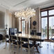 Trento Linear Chandelier Ceiling Light in Chrome