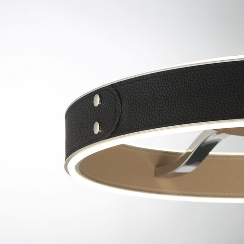 Verdura LED 15 inch Black Flush Mount Ceiling Light