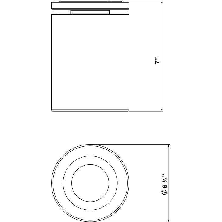 Lotus LED 6 inch White Flush Mount Ceiling Light