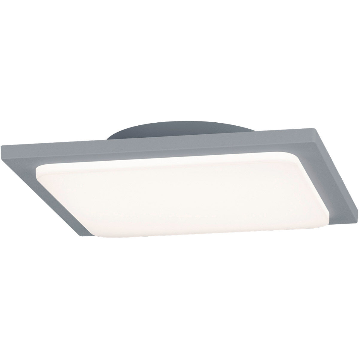 Trave 1 Light 9.75 inch Light Grey Outdoor Flush Mount
