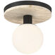 Carnagie LED 8 inch Matte Black Flush Mount Ceiling Light