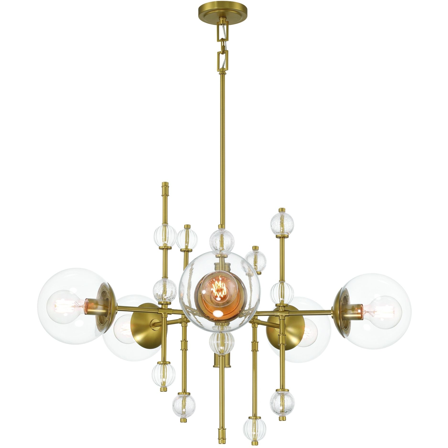 Traiton 5 Light 36 inch Gold Chandelier Ceiling Light