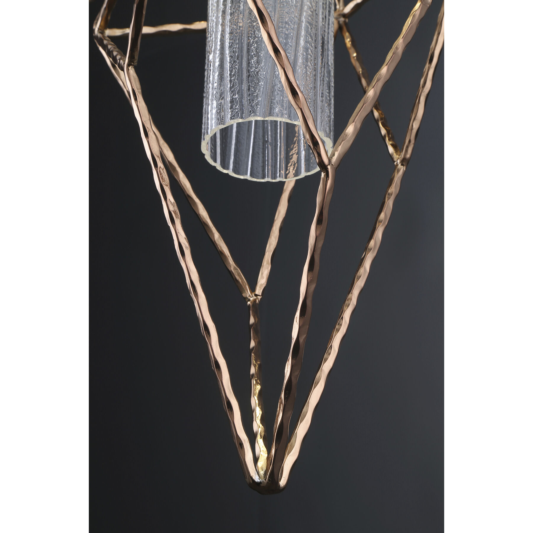 Verdino LED 8 inch Rose Gold Pendant Ceiling Light, Small