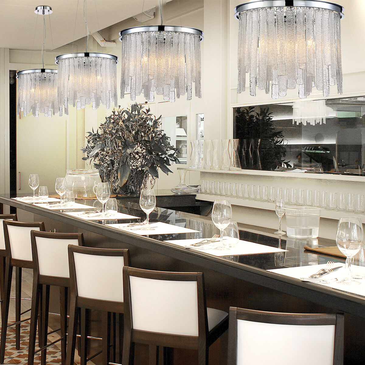 Candice 6 Light 16 inch Chrome Chandelier Ceiling Light