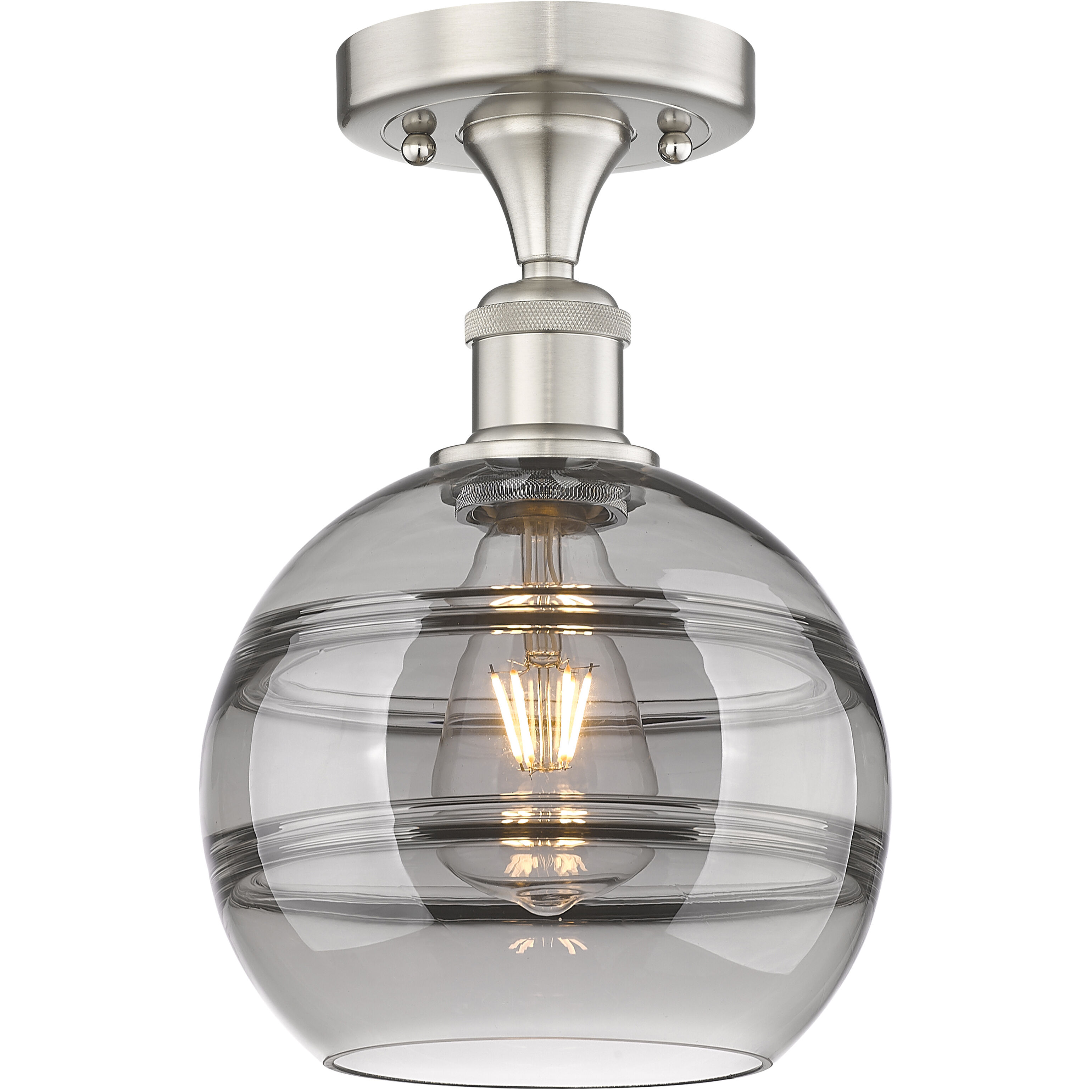 Edison Rochester 1 Light 8.00 inch Semi-Flush Mount