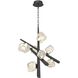 Thorah 7 Light 27 inch Graphite Chandelier Ceiling Light in Graphite Grey