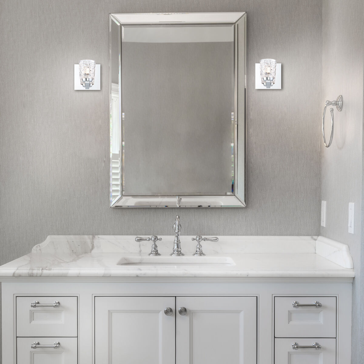 Banbury LED 5 inch Chrome Wall Sconce Wall Light