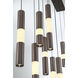 Ronda LED 50 inch Harlow Bronze Linear Chandelier Ceiling Light