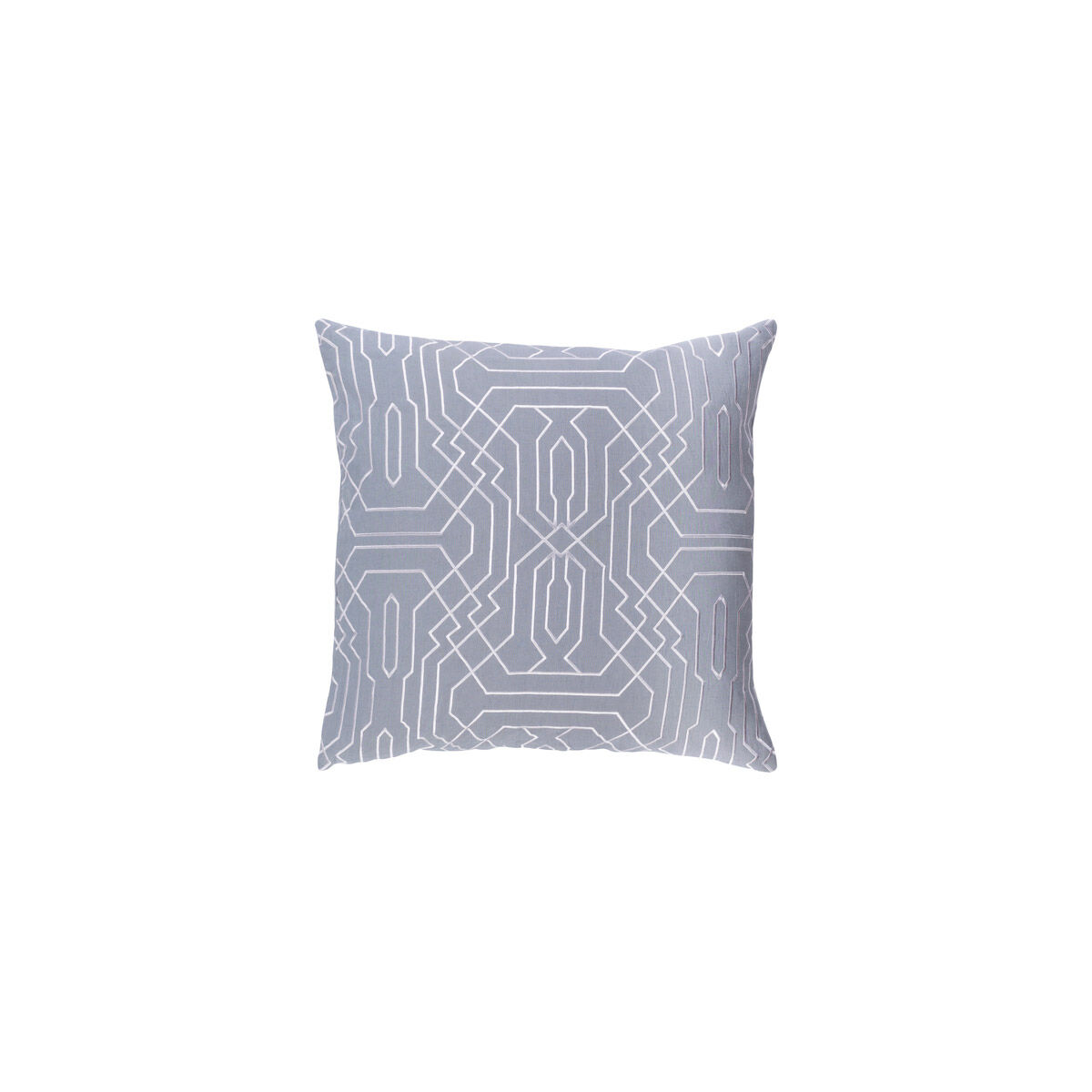 Ridgewood 20 X 20 inch Medium Gray and White Pillow