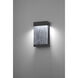 Tiffany LED 11.38 inch Black Outdoor Wall Sconce, Small