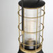 Rivamar 1 Light 22.75 inch Gold and Black Outdoor Post Mount