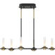 Torcia LED 10.5 inch Black Chandelier Ceiling Light