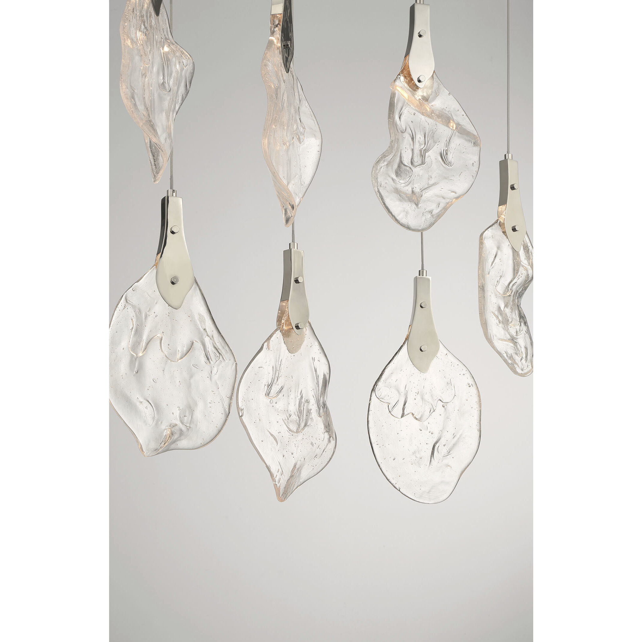 Jateo LED 51.25 inch Polished Nickel Linear Chandelier Ceiling Light