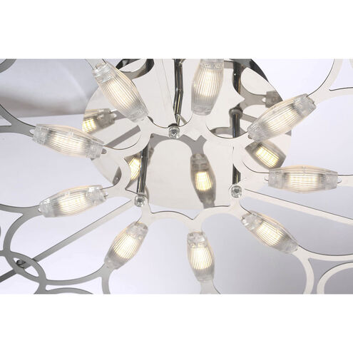 Rotolo LED Chrome Wall Sconce Wall Light, Medium