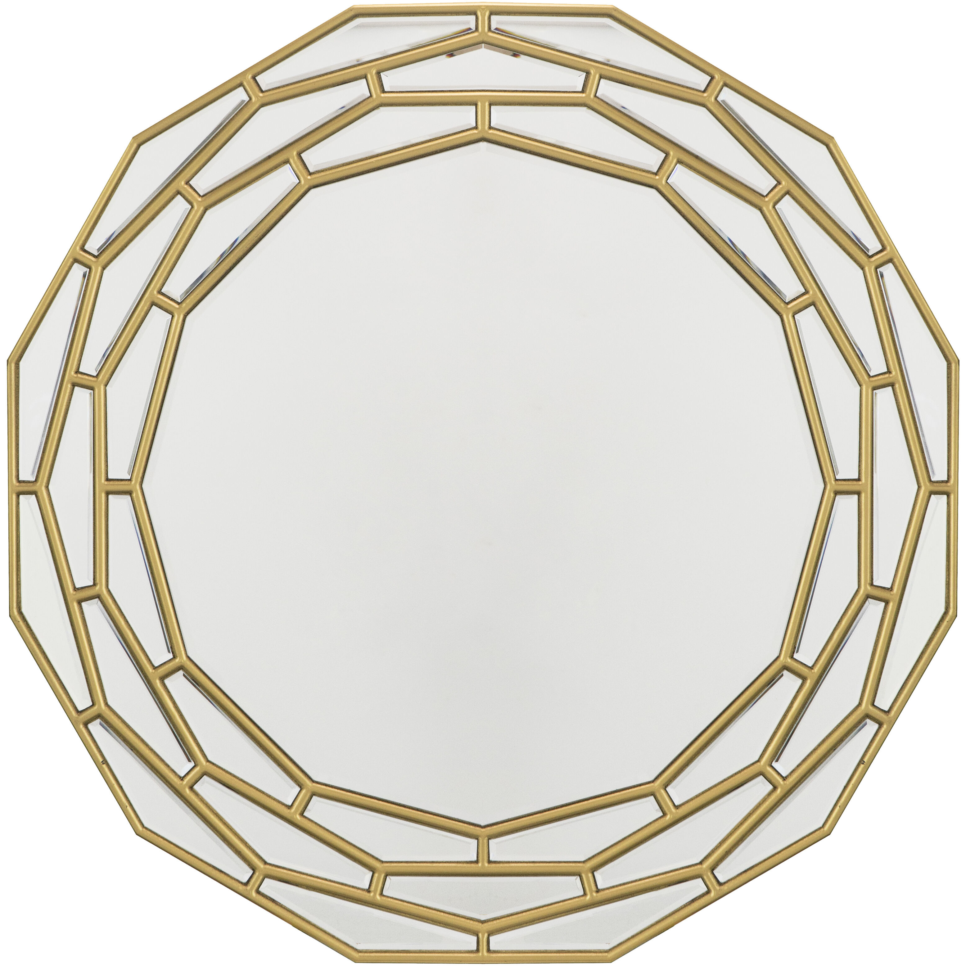 Anita 35.4 X 35.4 inch Gold Wall Mirror