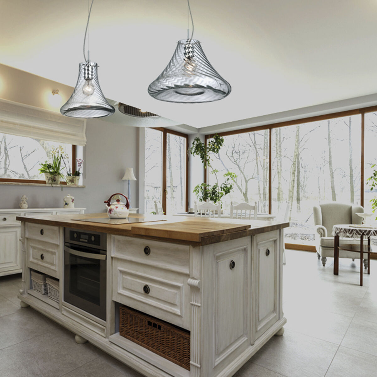 Bloor 1 Light 10 inch Chrome Pendant Ceiling Light, Small