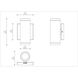 Plaza 60 LED 7.09 inch Black Outdoor Wall Mount