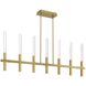 Benicio Linear Chandelier Ceiling Light in Gold