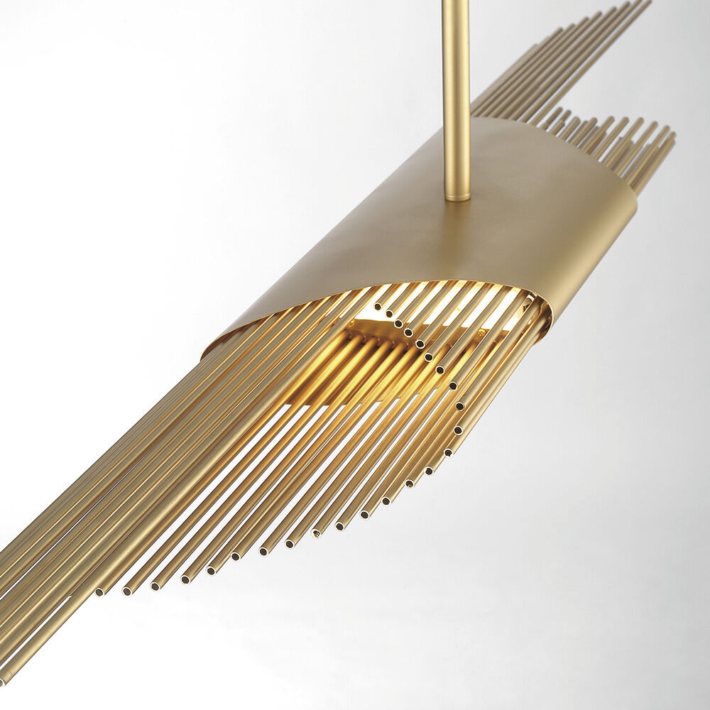 Umura Linear Chandelier Ceiling Light in Gold