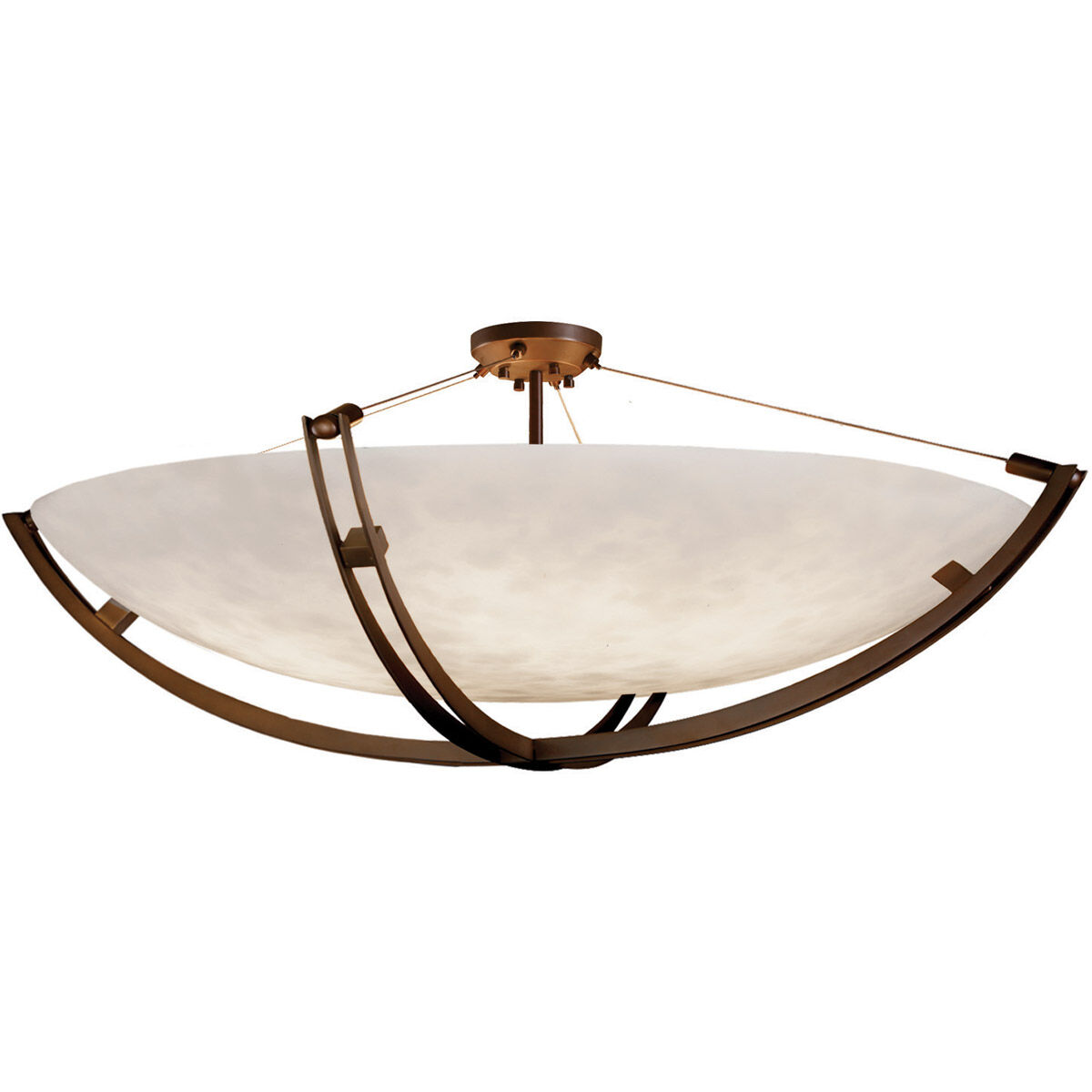 Clouds LED 69 inch Dark Bronze Semi-Flush Ceiling Light