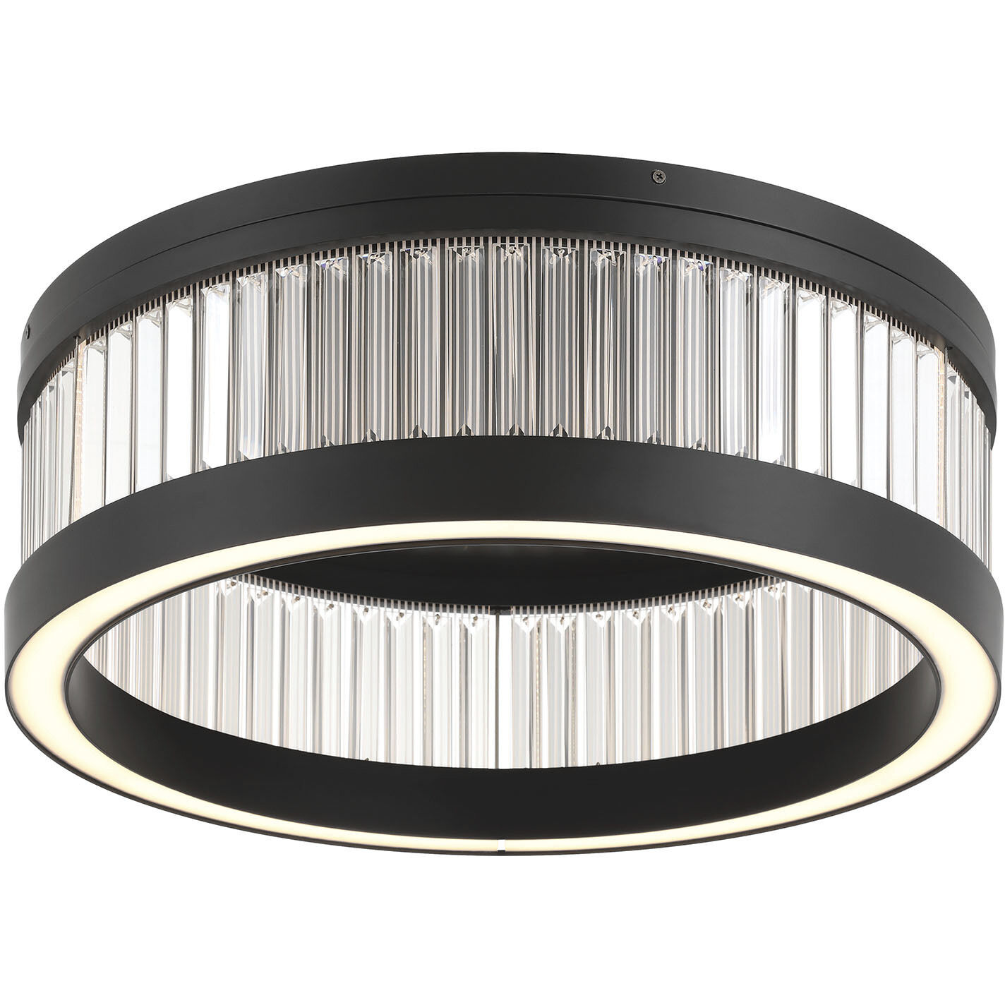 Empra LED 23.63 inch Matte Black Flush Mount Ceiling Light