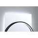 Trails 36 X 24 inch Matte Black LED Mirror